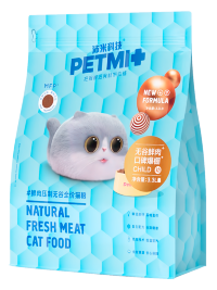 PETMI KITTEN DENTAL CARE Корм для котят с напылением куриного мяса для здоровья зубов и полости рта