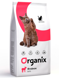 ORGANIX Гипоаллергенный корм для кошек с ягненком (Adult Cat Lamb)