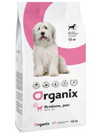 ORGANIX корм для собак крупных пород с ягненком и рисом