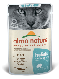 ALMO NATURE Паучи с рыбой для профилактики мочекаменной болезни у кошек Holistic 30х70г