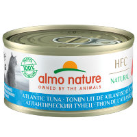 ALMO NATURE консервы для Кошек с Атлантическим Тунцом 75% мяса (HFC Natural Adult Cat Atlantic Tuna) 24х70гр