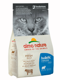 ALMO NATURE корм для кастрированных кошек с Говядиной и Рисом (Functional - Adult Sterilised Beef and Rice)