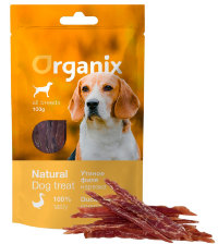 ORGANIX Лакомство для собак «Нарезка утиного филе» (100% мясо)  100гр