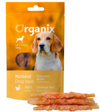 ORGANIX  Лакомство для собак «Твистеры куриные» (100% мясо) 100гр