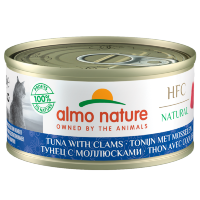 ALMO NATURE консервы для Кошек с Тунцом и Моллюсками (HFC Natural Adult CatTuna&Clams) 24х70гр