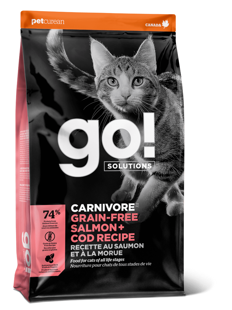 GO Беззерновой для Котят и Кошек с Лососем и Треской (GF Salmon + Cod Recipe for Cats)