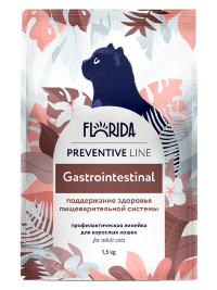 FLORIDA Gastrointestinal "Поддержание здоровья пищеварительной системы"сухой корм для кошек, 1,5 кг