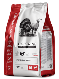 DOCTRINE корм для взрослых кошек с Индейкой, Ягненком и рисом
