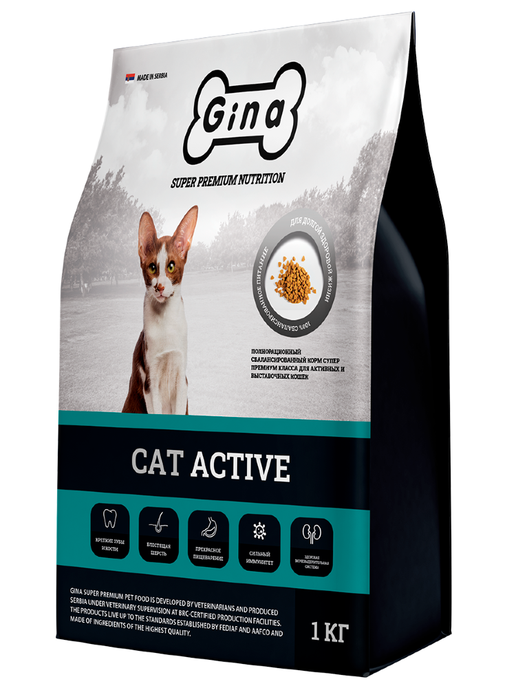 GINA Cat Active корм для кошек (Cat-33)