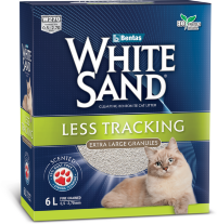 White Sand Комкующийся наполнитель "Не оставляющий следов"  с крупными гранулами, коробка 