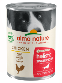 ALMO NATURE консервы Holistic для собак с чувствительным пищеварением с Курицей (Monoprotein - Chicken), 24х400гр