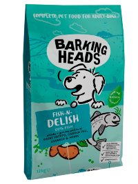 BARKING HEADS беззерновой корм для собак с Лососем, Форелью и Бататом "Рыбка-вкусняшка"