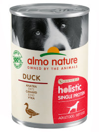 ALMO NATURE консервы Holistic для собак с чувствительным пищеварением с Уткой (Monoprotein - Duck), 24х400гр