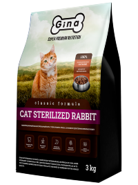 GINA Classic для Стерелизованных кошек с кроликом сухой корм (Cat Sterilized Rabbit)