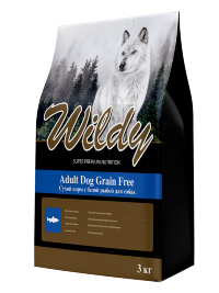 Wildy Adult Dog Grain Free Сухой корм с белой рыбой для собак