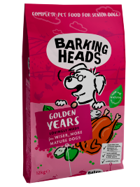 BARKING HEADS корм для собак старше 7 лет с Курицей и Рисом "Золотые годы"