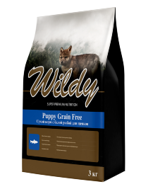 Wildy Puppy Grain Free Сухой корм с белой рыбой для щенков