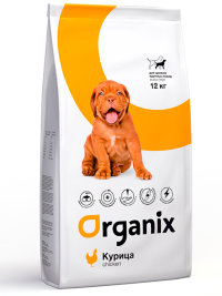 ORGANIX Натуральный корм для щенков крупных пород (Puppy Large Breed Chicken)
