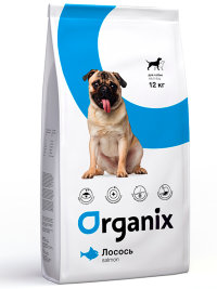 ORGANIX корм для собак со свежим лососем и рисом (Adult Dog Salmon)